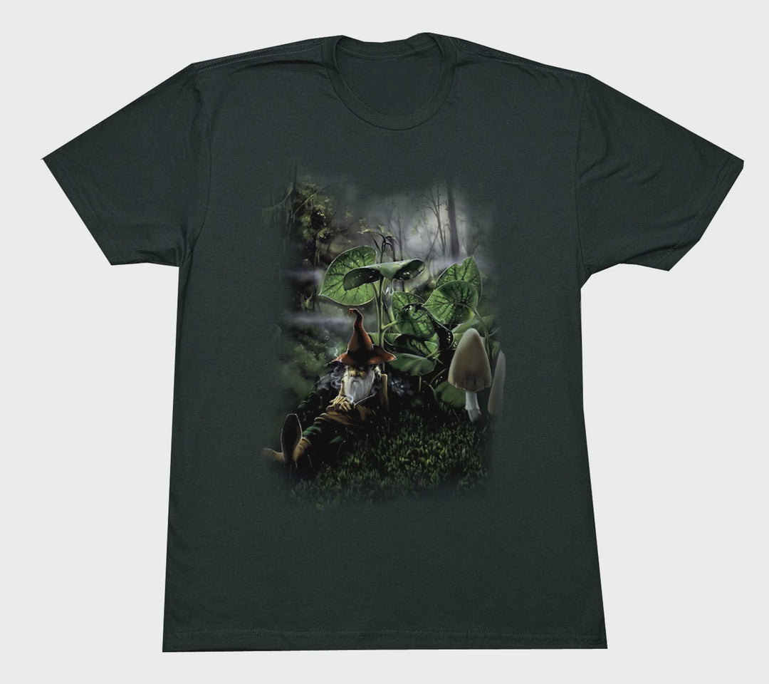 HappyLife - Sleeping Gnome Solid Green T-Shirt