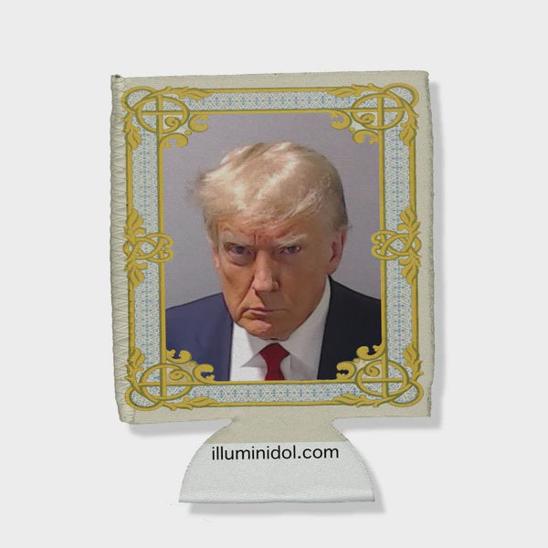 Donald Trump Mugshot - Illuminidol Koozie