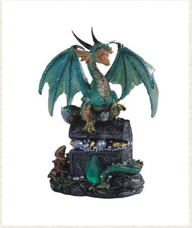 GSC - Dragon Green on Treasure Chest Statue