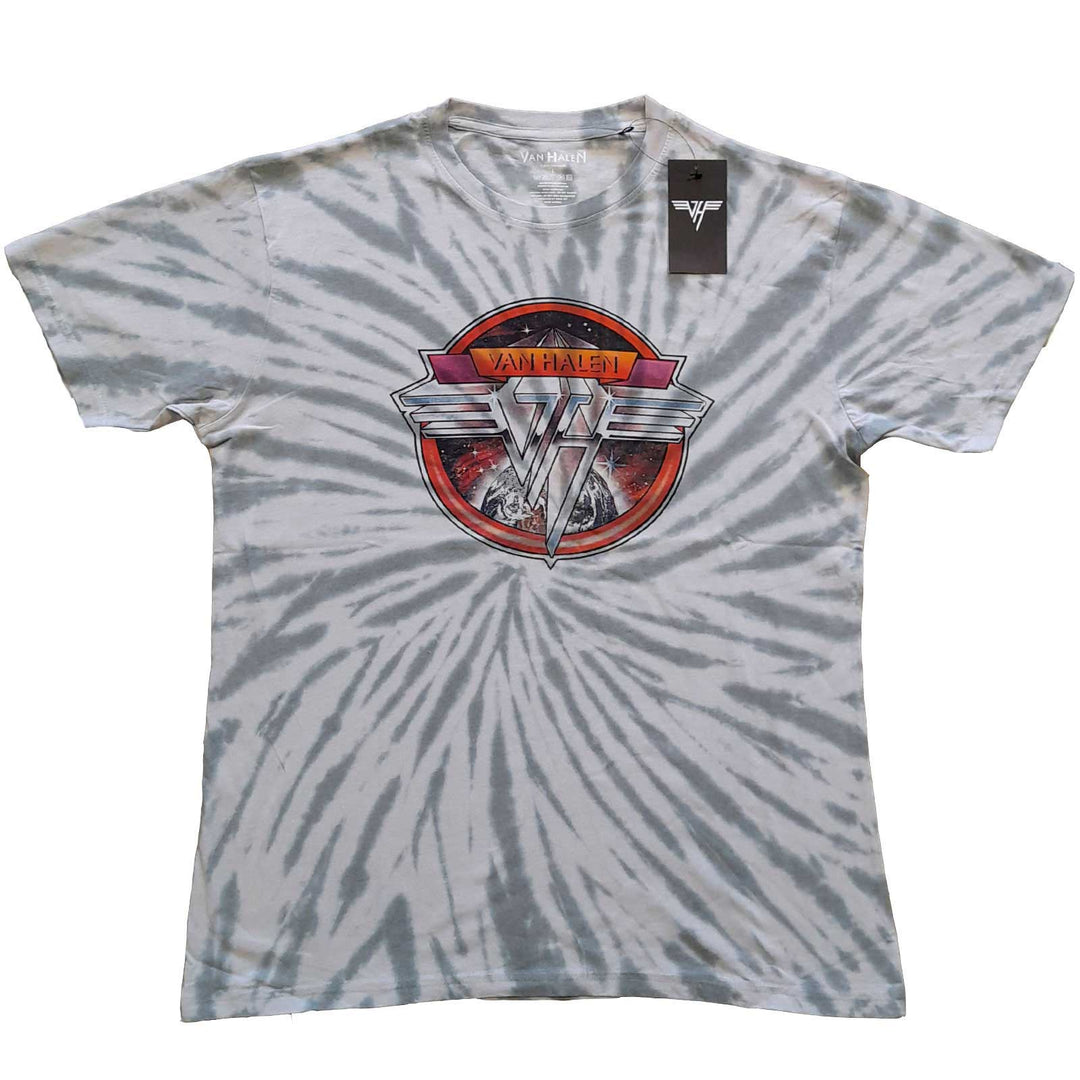 Van Halen Chrome Logo Tie Dye T-Shirt