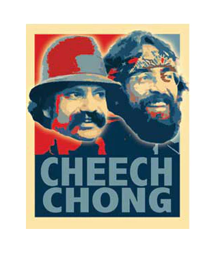 C&D - Cheech & Chong Retro Sticker