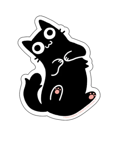 C&D - Sarah's Scribbles Cat Sticker