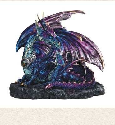 Gsc - Blue & Purple Dragon w/Baby Statue 71720