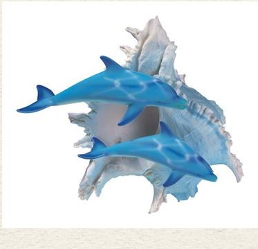 GSC - Blue Dolphins w/Seashell Statue