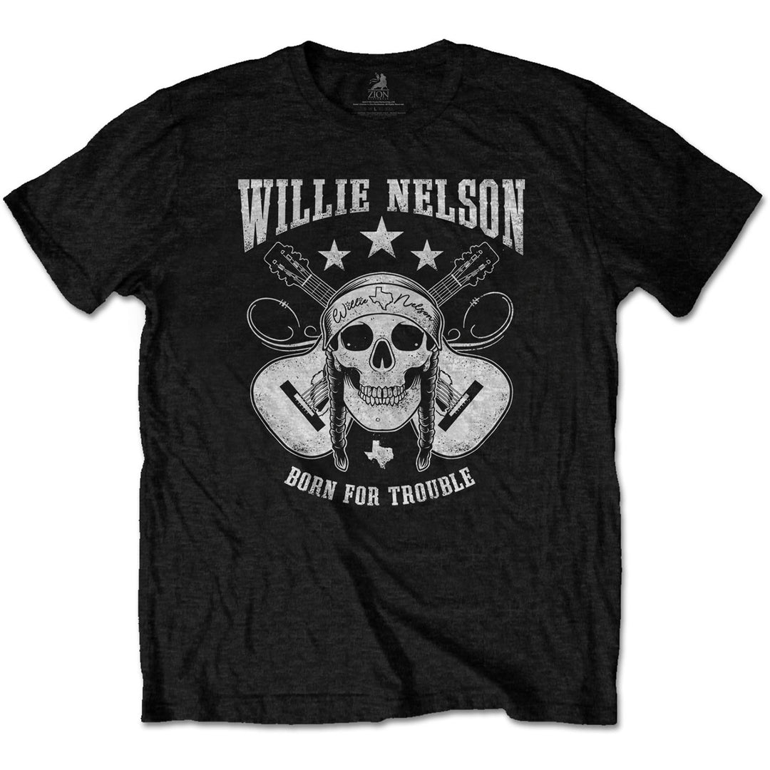 WILLIE NELSON UNISEX T-SHIRT: SKULL