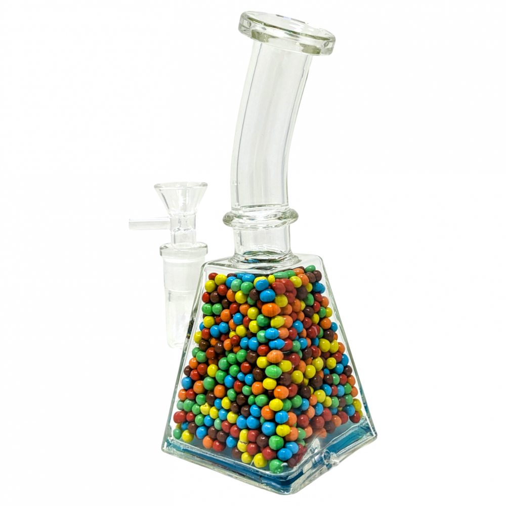 7.5" Rainbow Baubles Playful Pop Water Pipe