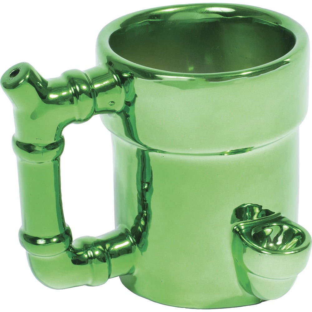 Green Pipe Dream Porcelain Water Pipe-Coffee Mug - WP145