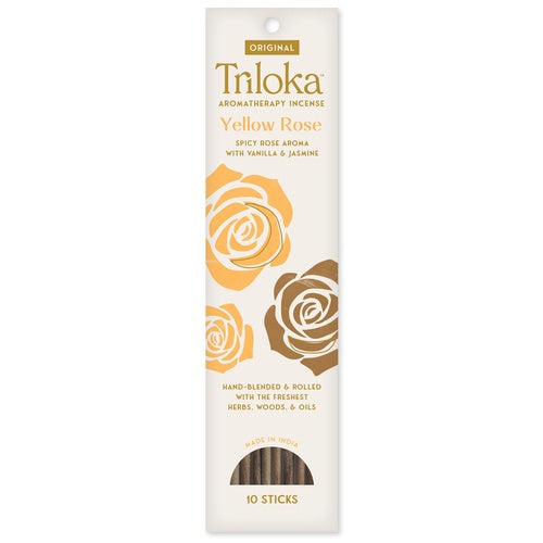 Triloka Yellow Rose Original Incense 10ct.