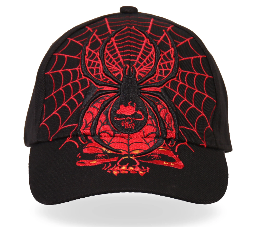Hot Leathers - Black Widow Snapback Hat