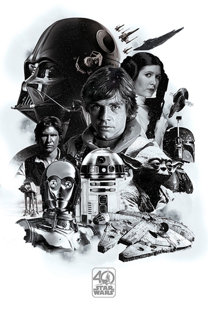 Star Wars 40th Montage Poster