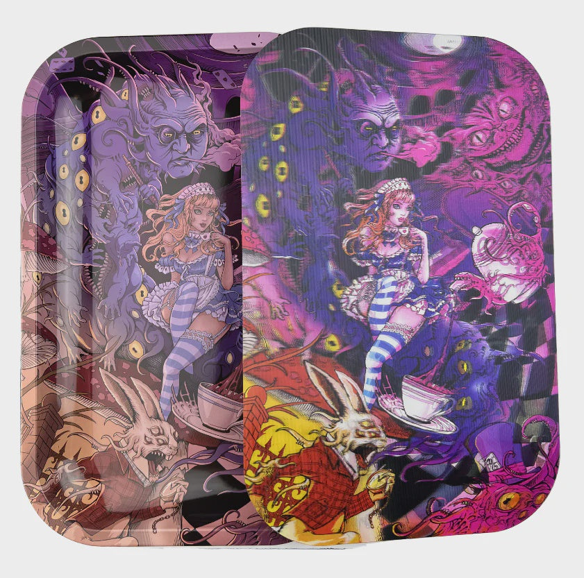 EyeCandy 3D Rolling Tray - Alice in Wonderland