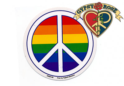 Yujean - Pride Peace Sign Rainbow Sticker