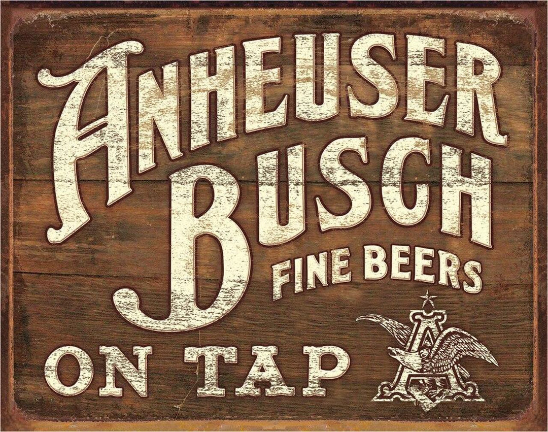 Anheuser Busch Fine Beers Tin Sign