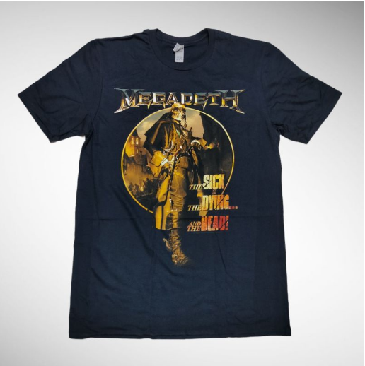 Megadeath Sick Dying Dead Circle Logo T-Shirt