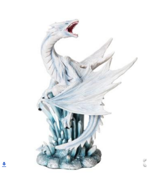 Pacific - Dragon on Crystals Statue 10559