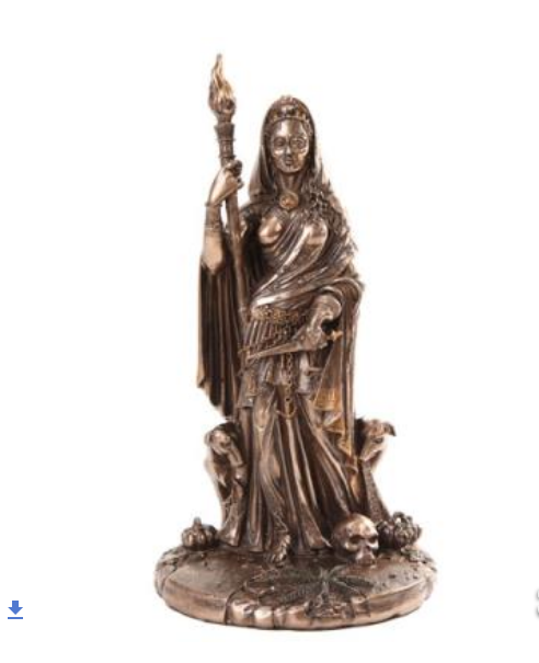 Pacific - Hecate Titan-Goddess Bronze Statue 10722