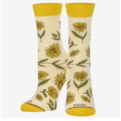 Cool Socks - Sunflower Womens Crew Socks