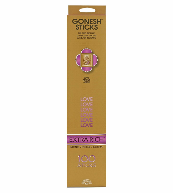 Gonesh - Extra Rich Love Scented Incense Sticks 100 Ct.
