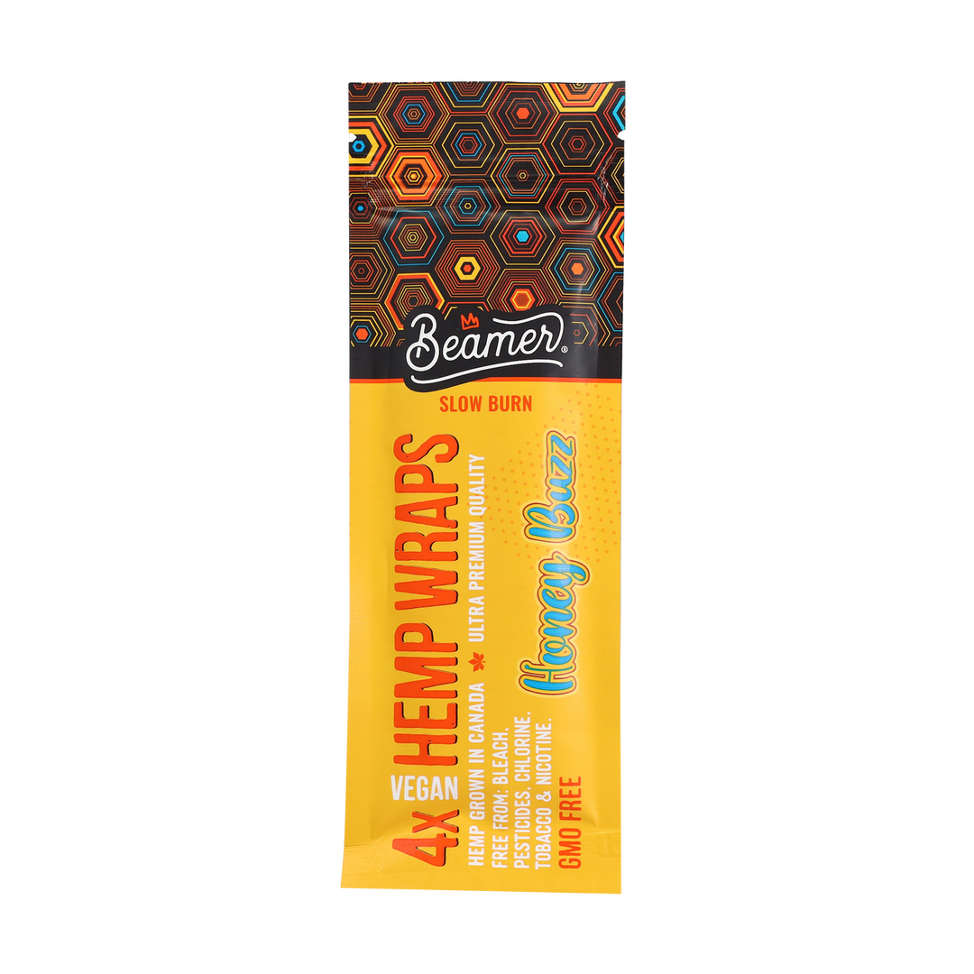 Beamer Hemp Wraps 4pk - Honey Buzz