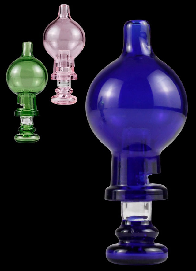 Glass Bubble Carb Cap w/ Stop & Airflow Control