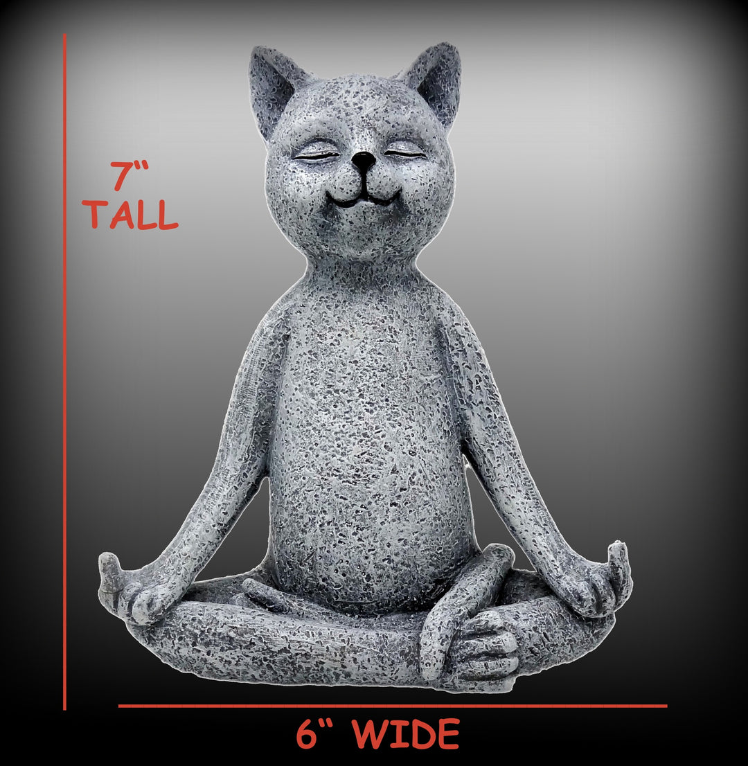 Funny Guy - Middle Finger Cat Meditating Statue