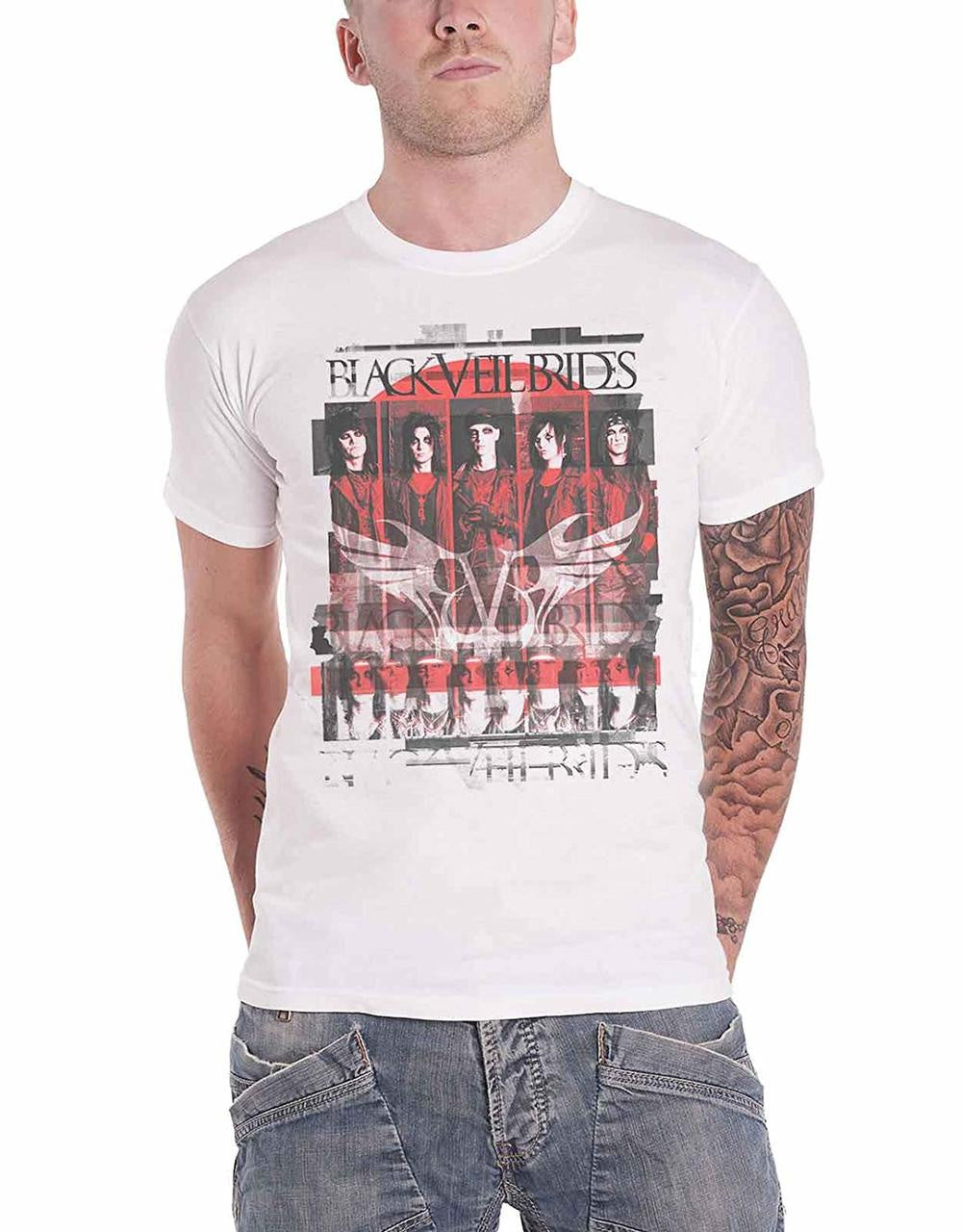 Black Veil Brides Group Scatter T-Shirt