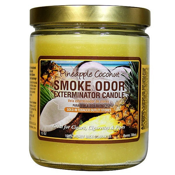 Pineapple Coconut Smoke Odor Exterminator Candle