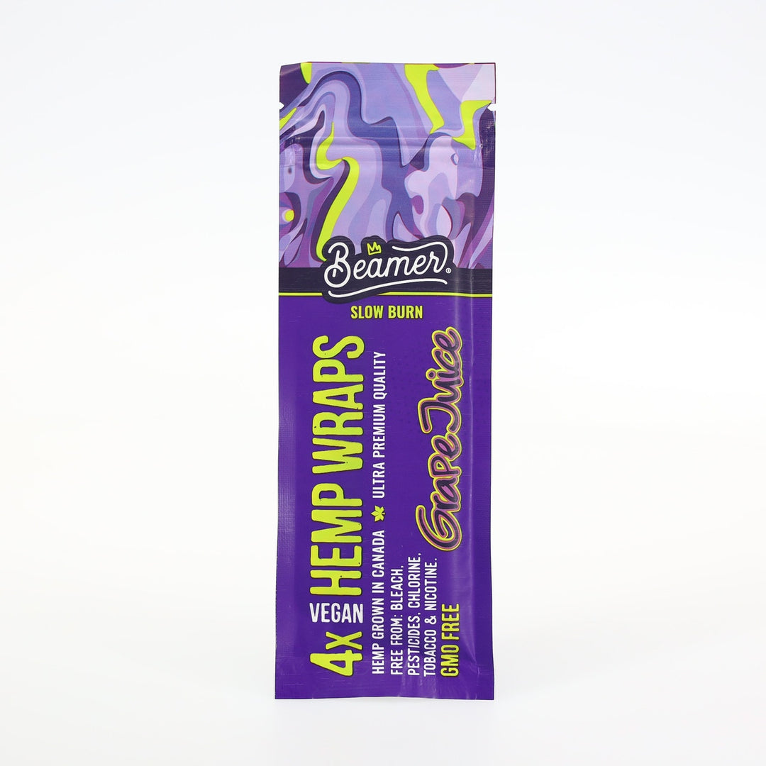 Beamer Hemp Wraps 4pk - Grape Juice