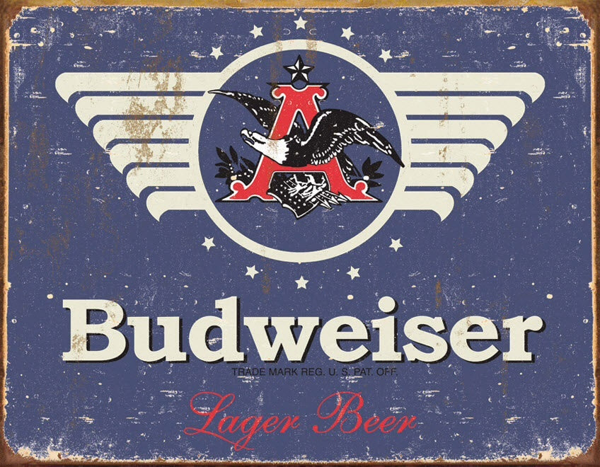 Budweiser 1936 Logo Tin Sign