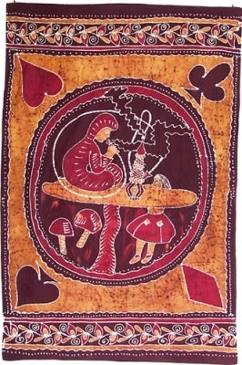 Batik Alice in Wonderland Tapestry