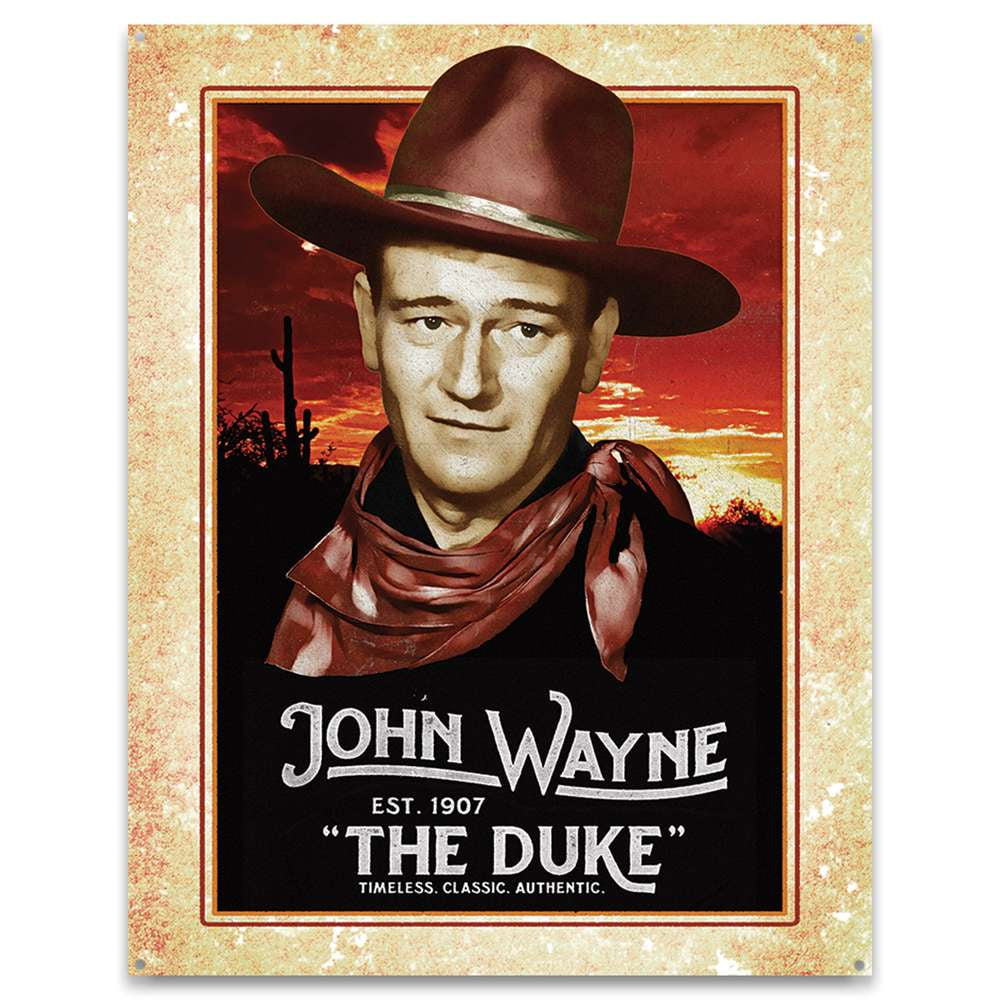 John Wayne Classic Tin Sign