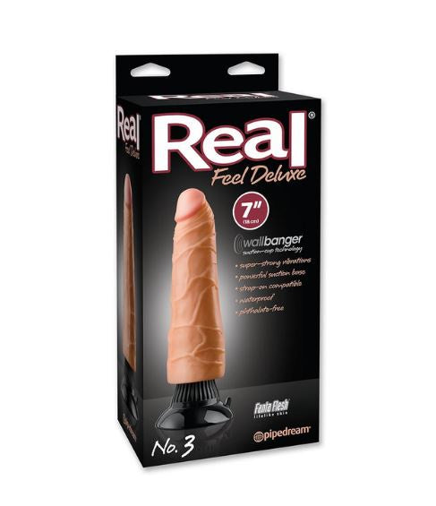 Real Feel Deluxe - 7" Vibrating Dildo #3