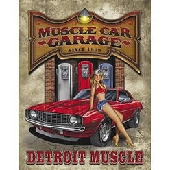 Legends- Muscle Car Garage Tin Sign