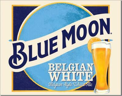 Blue Moon Belgian Wheat Tin Sign