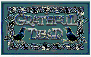 Dye the Sky - Grateful Dead Skeleton & Crows Weave Sticker