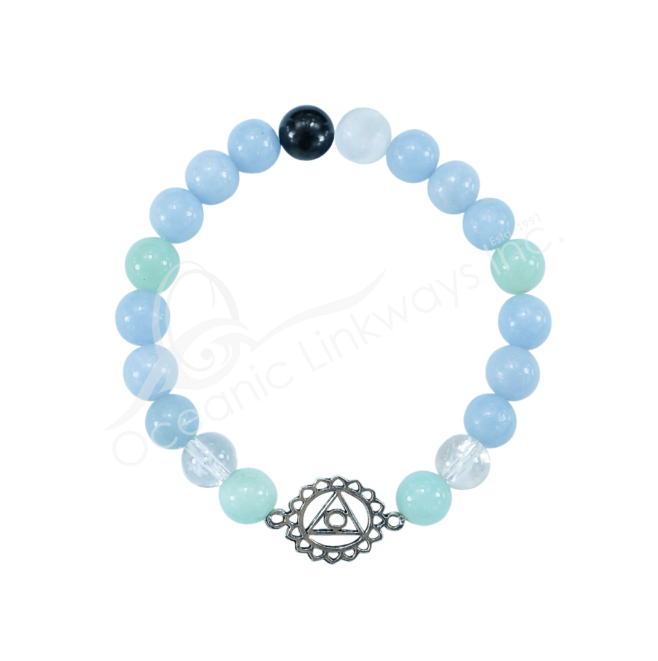 Oceanic - Throat Chakra Multi-Stone Beaded Bracelet