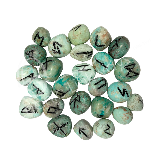 Oceanic - Inca Turquoise Gemstone Rune Set