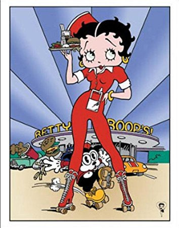 Betty Boop Diner Tin Sign