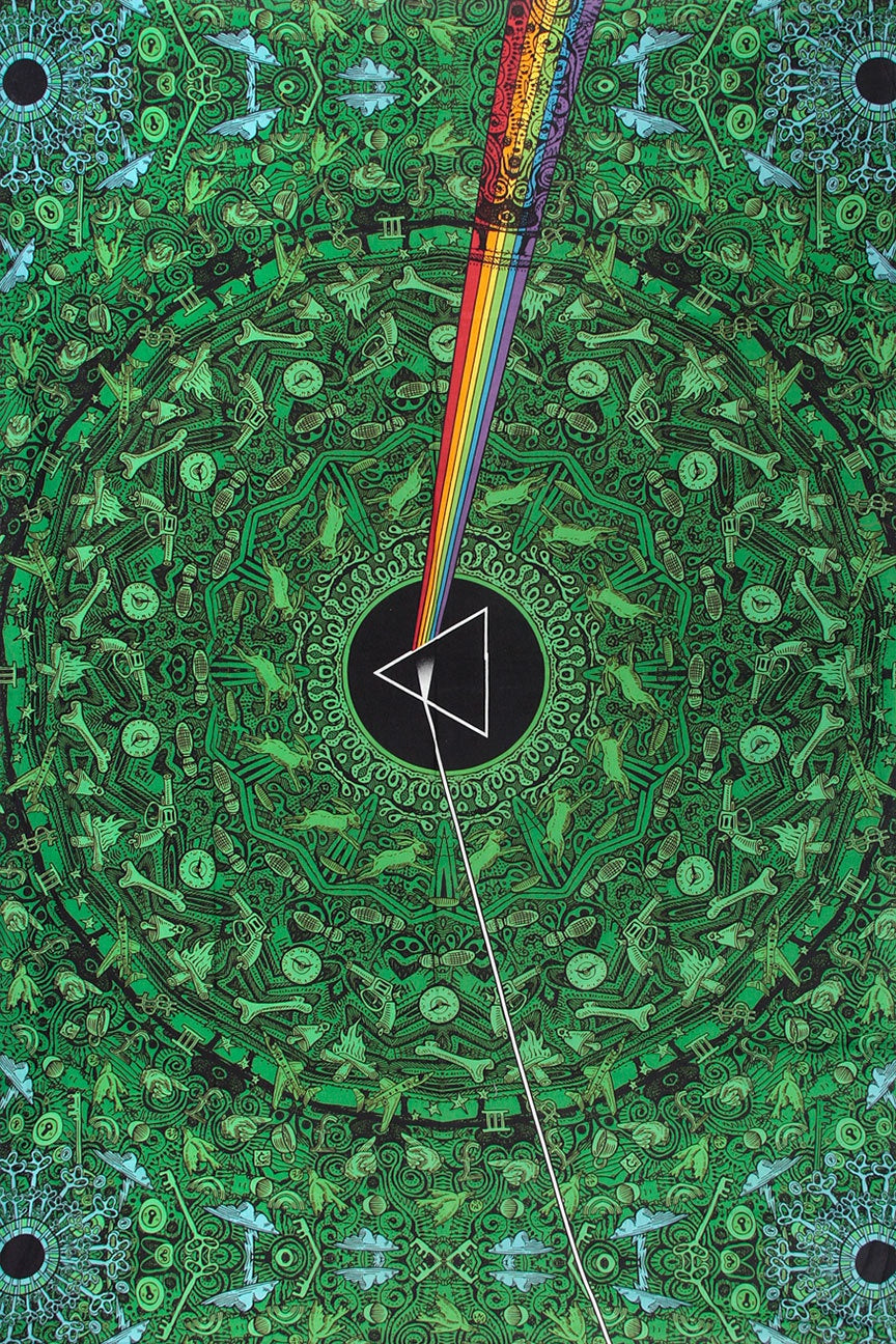 Pink Floyd Green Lyric Tapestry 60x90