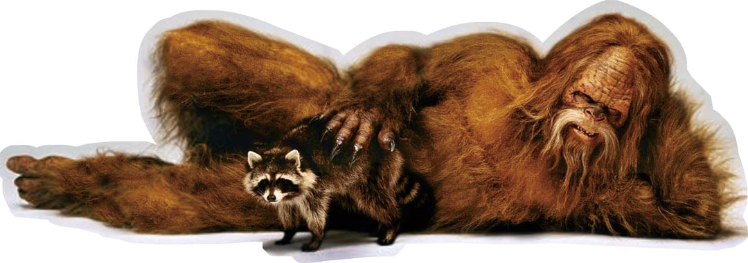 3D Sticker - Sasquatch w Raccoon