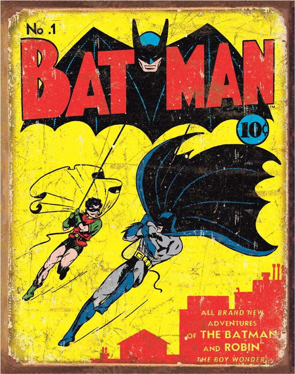 Batman Tin Sign- Batman No. 1 Cover