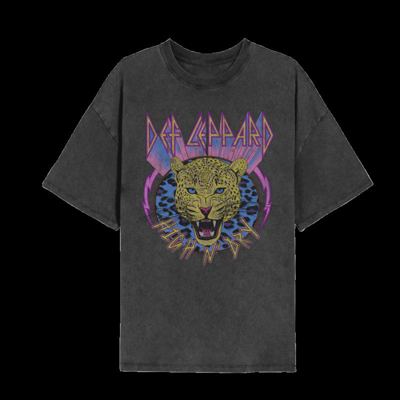 Def Leppard High N Dry Leopard T-Shirt