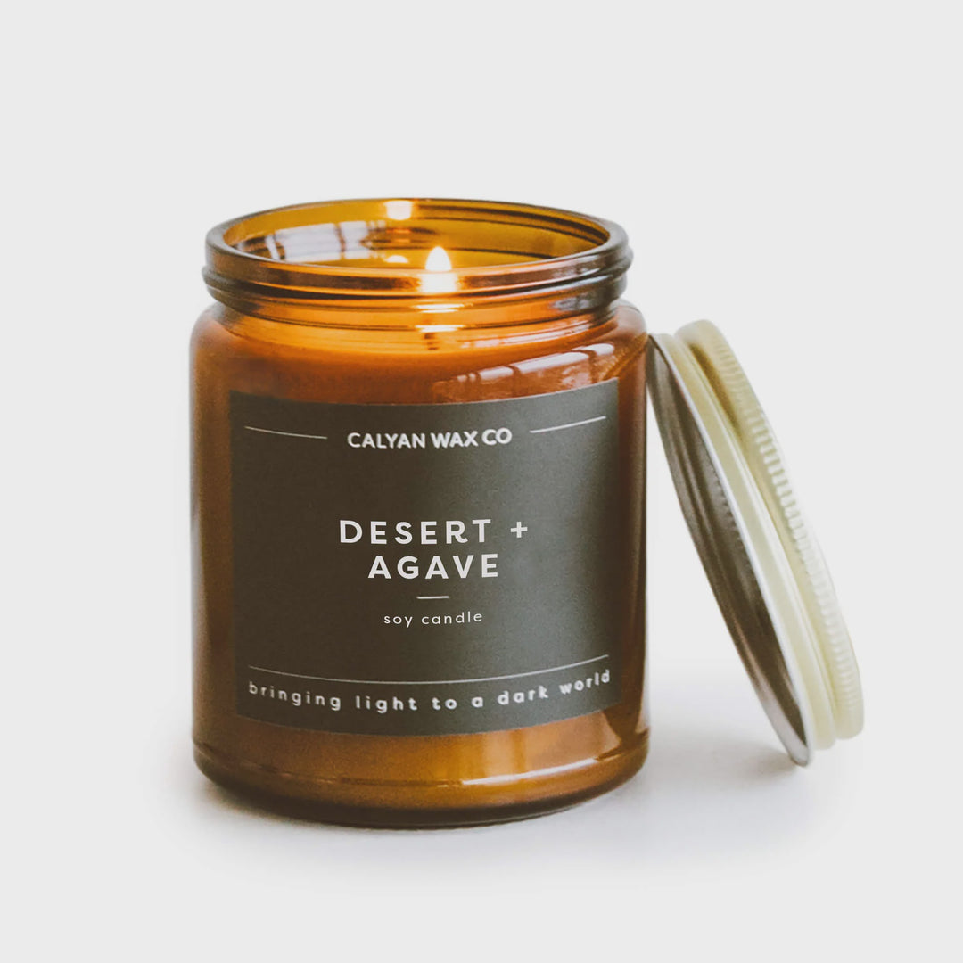 Desert + Agave Amber Jar Soy Candle 7.2oz