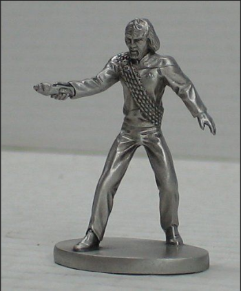 Star Trek Rawcliffe Lieutenant Worf Pewter Figurine #RF1760