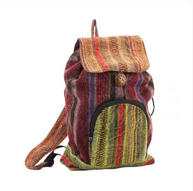 Paths of the Spirits - Stonewash Striped Backpack