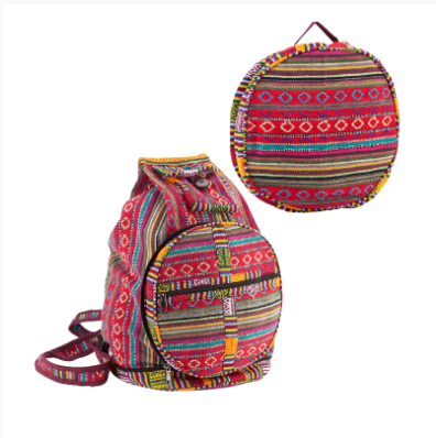 Paths of the Spirits - Multicolor Guitar Shaped Backpack