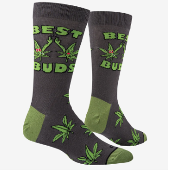 Cool Socks - Best Buds Men's Crew Folded Socks