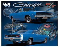 68 Charger Metal Sign