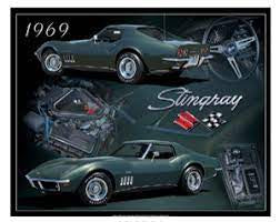 69 Stingray Metal Sign