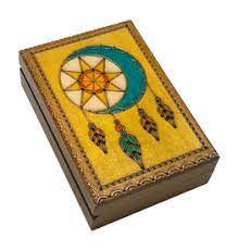 Sun & Moon Dreamcatcher Wood Box